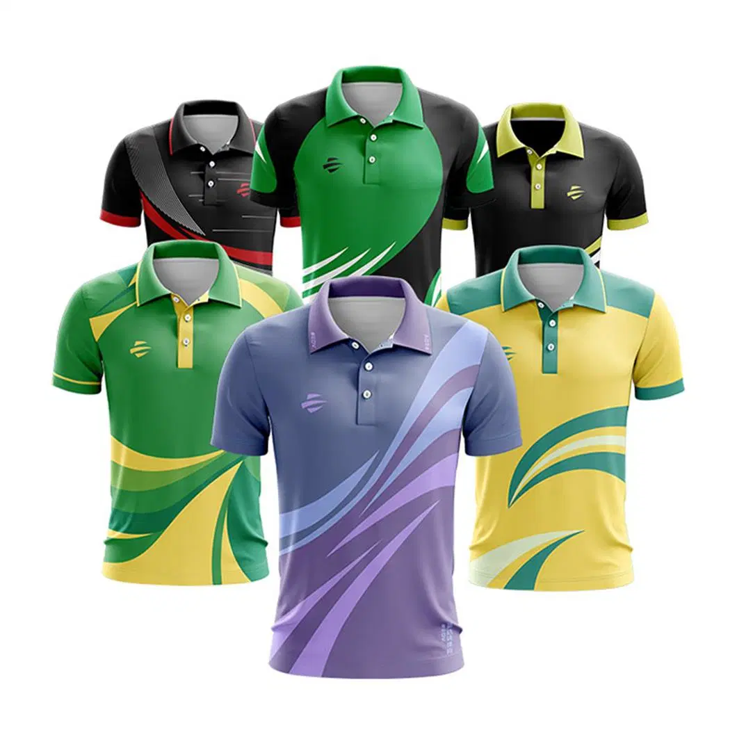 Edv Wholesale Custom Design Sublimation Polo Shirts Polyester Sportswear