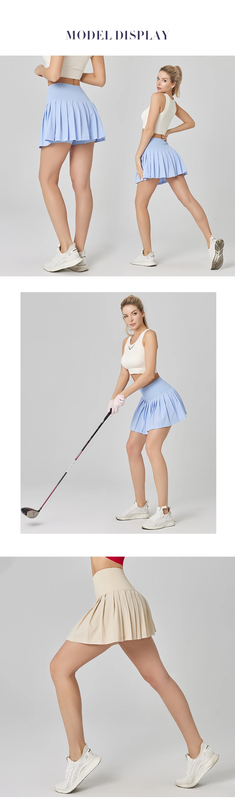 Womens Pleated Tennis Skirts with Pockets High Waisted Athletic Golf Skorts Skirts