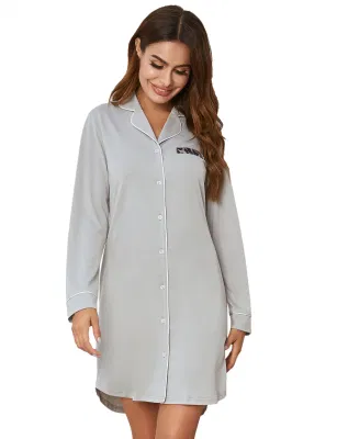 Pyjama doux Boutique pour femmes, manches longues, Polyester 95% Spandex 5%, vêtements de nuit pour la maison